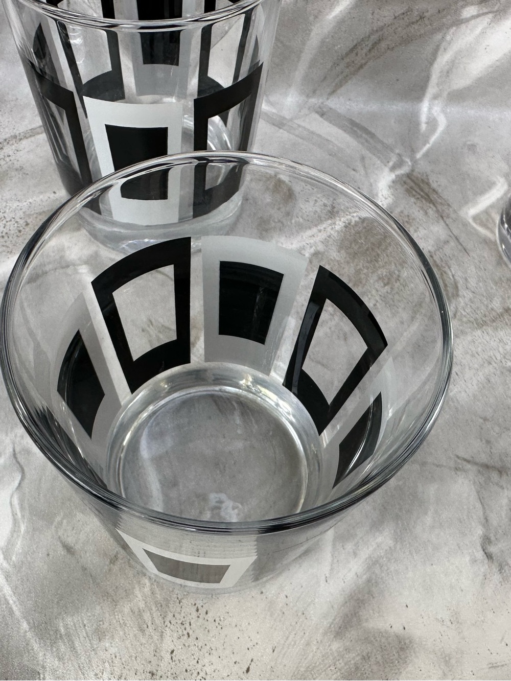 Libbey MCM Geometric Rocks glasses - Picture 7 of 15